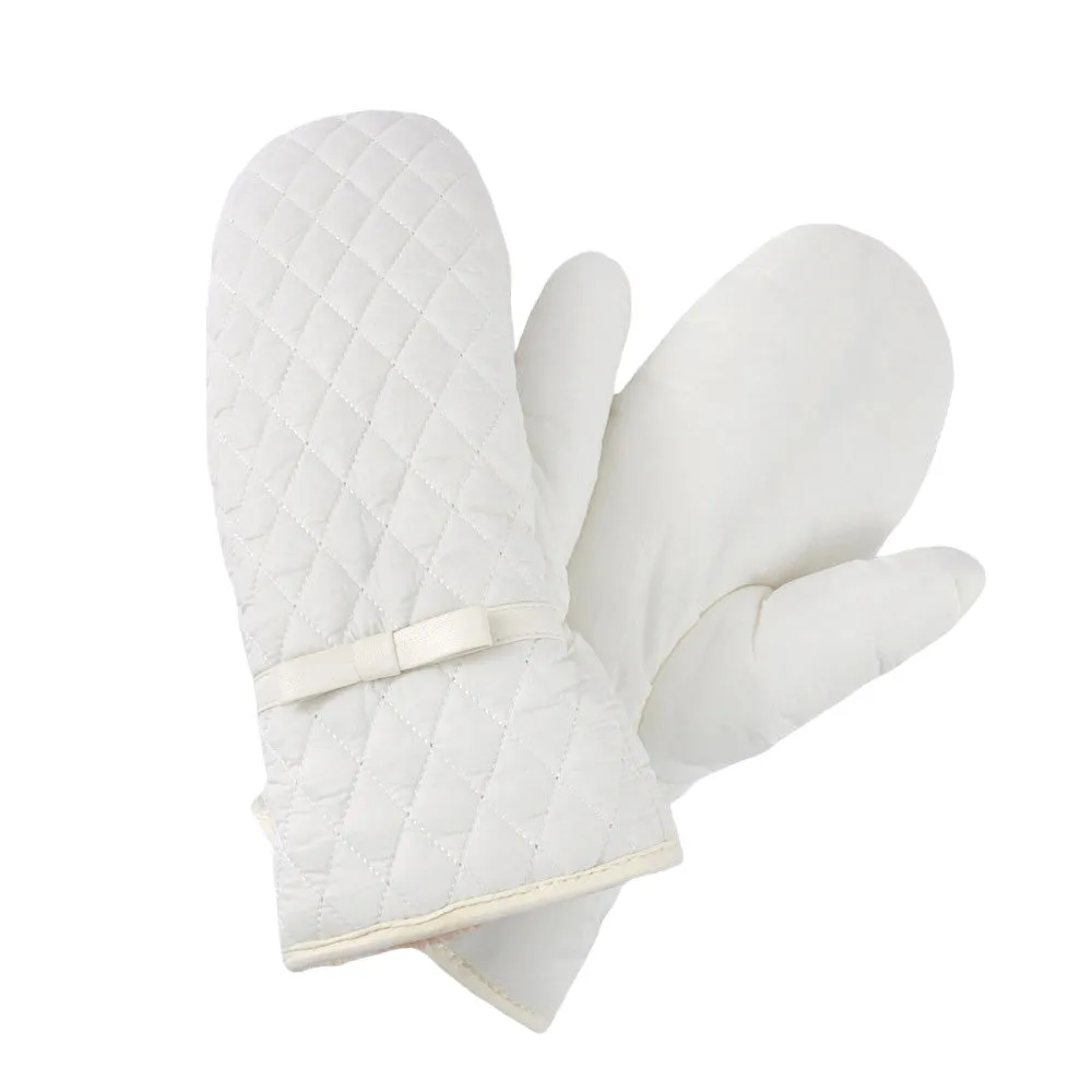 Quilted Puffer Padded Warm Lined Mitten Gloves