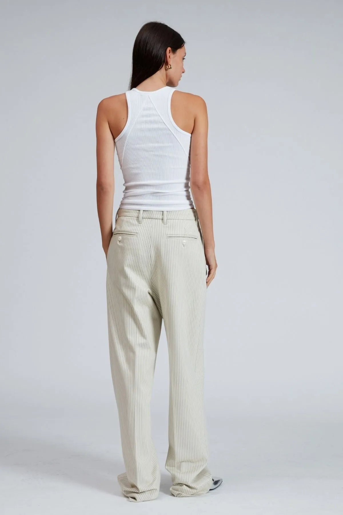 Rag & Bone Marianne Ponte Pant - Ivory Stripe