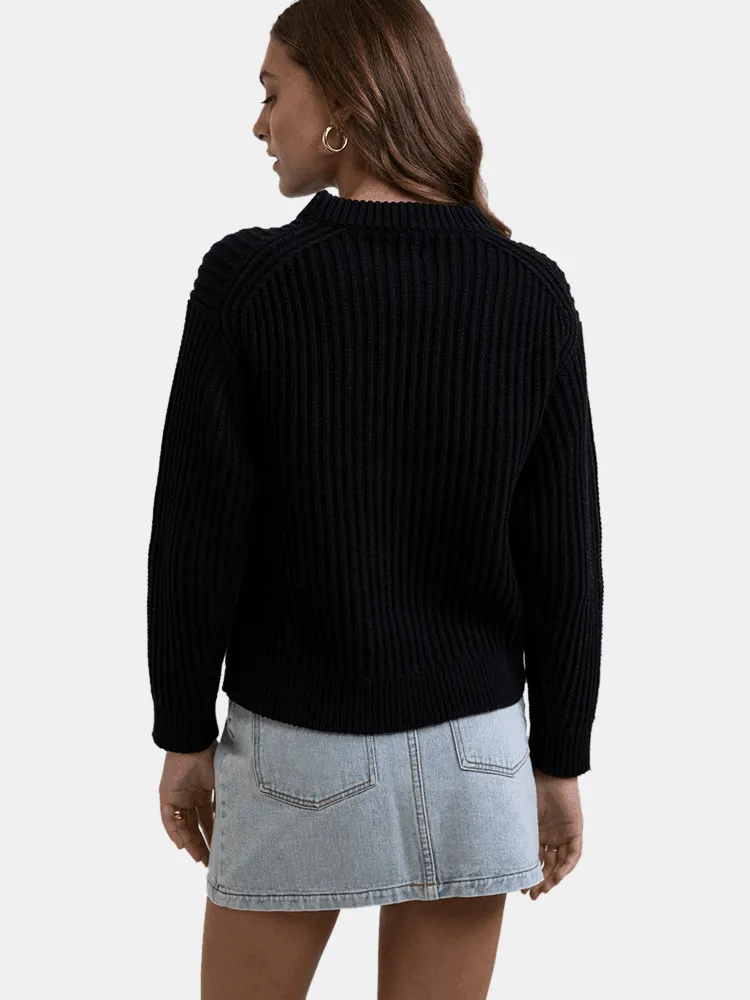 Rhythm Classic Cable Knit - Black