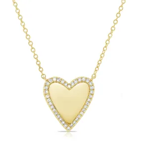 Sabrina All Around Diamond Heart Necklace