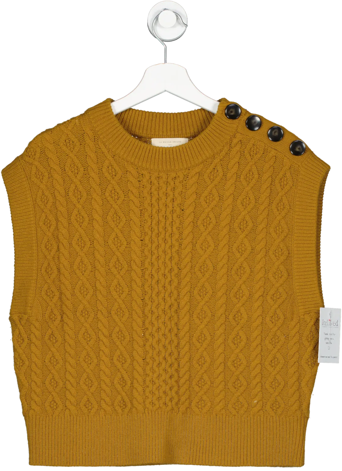 Sezane Yellow Grégoire Jumper UK M