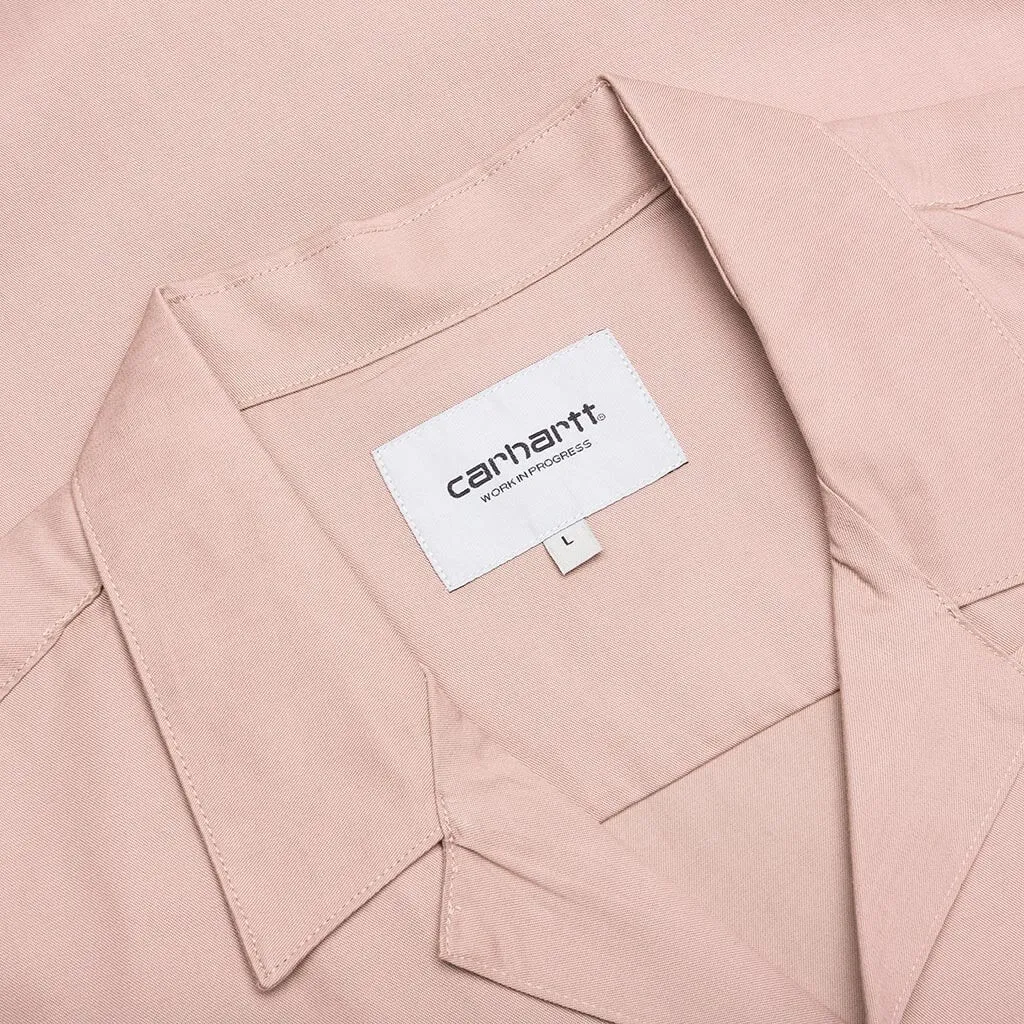 S/S Delray Shirt - Glassy Pink/Black