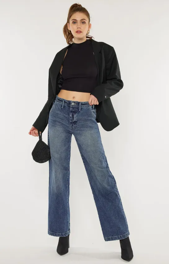 Sterling High Rise 90's Wide Leg Jeans