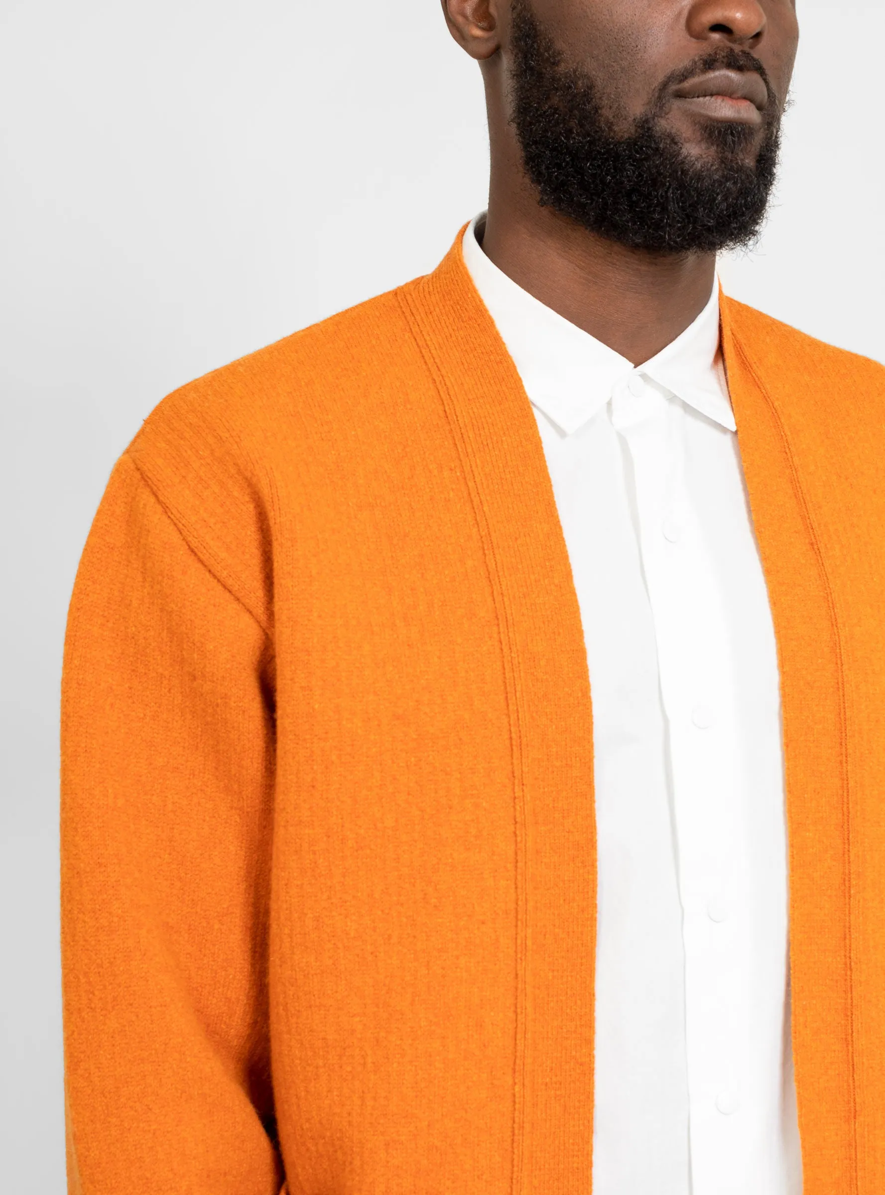 The English Difference Wool Kimono Orange