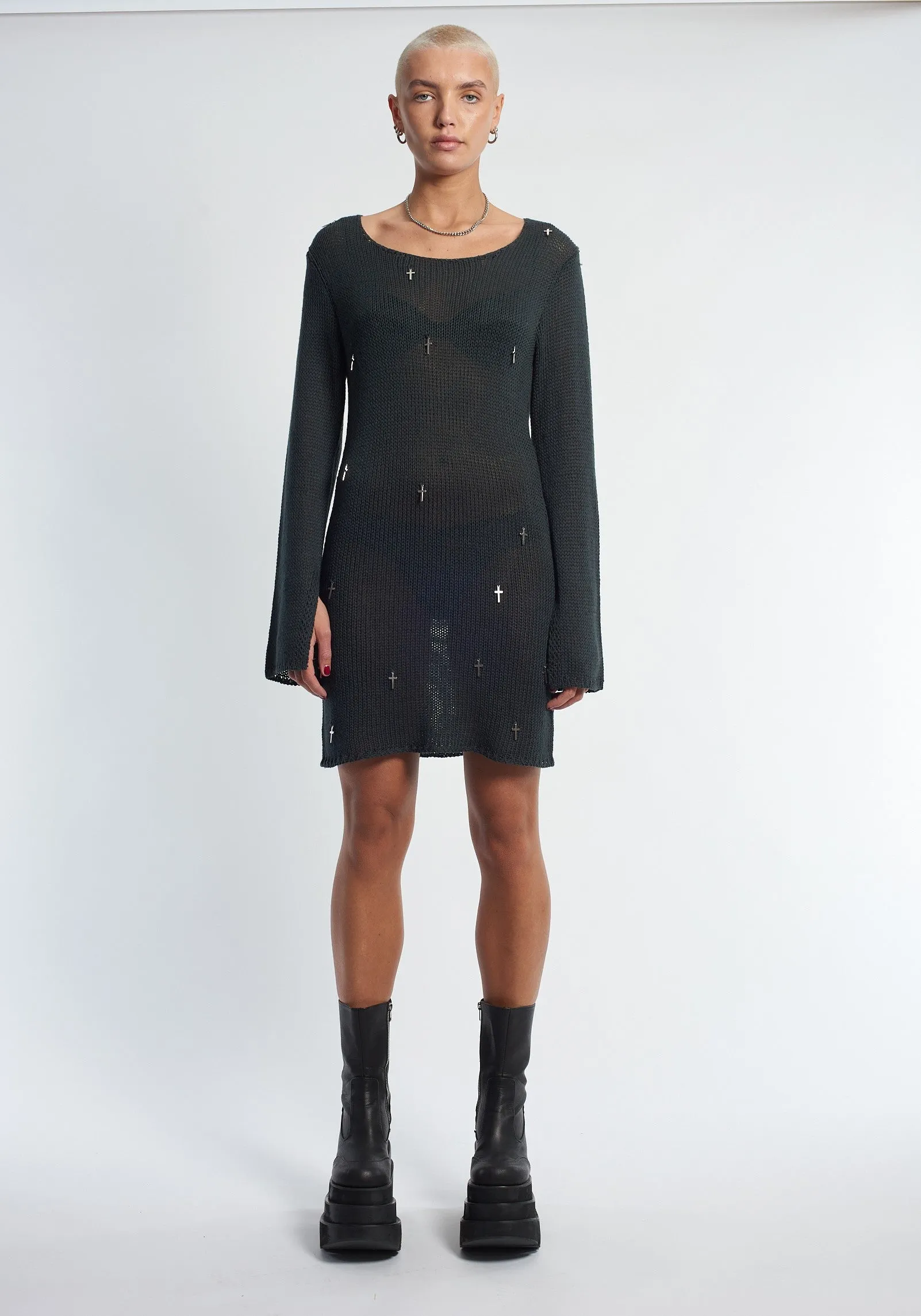 The Ragged Priest Charmed Knit MinI Dress