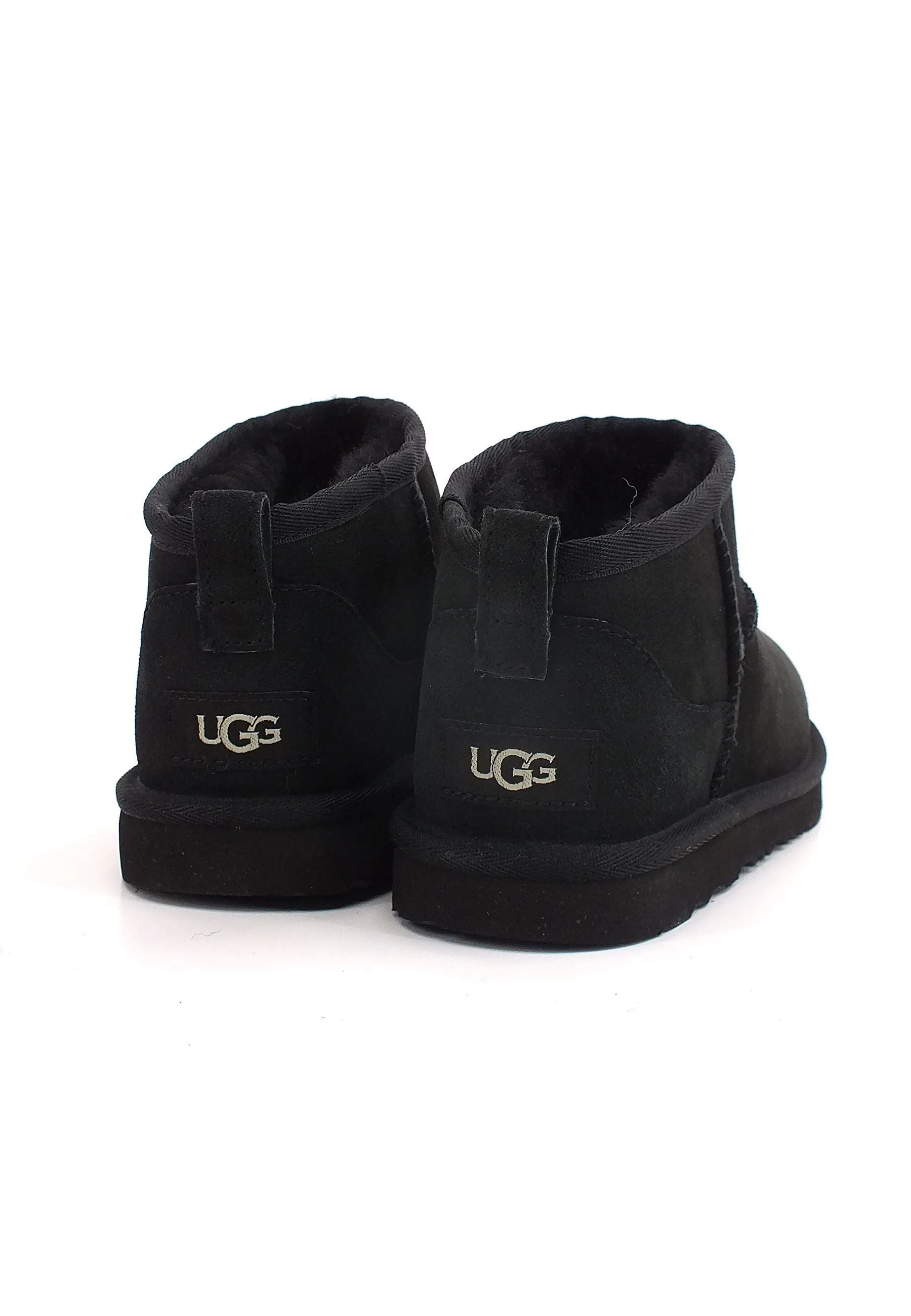 UGG Kid's Classic Ultra Mini II Stivaletto Pelo Bimbo Black K1130750K