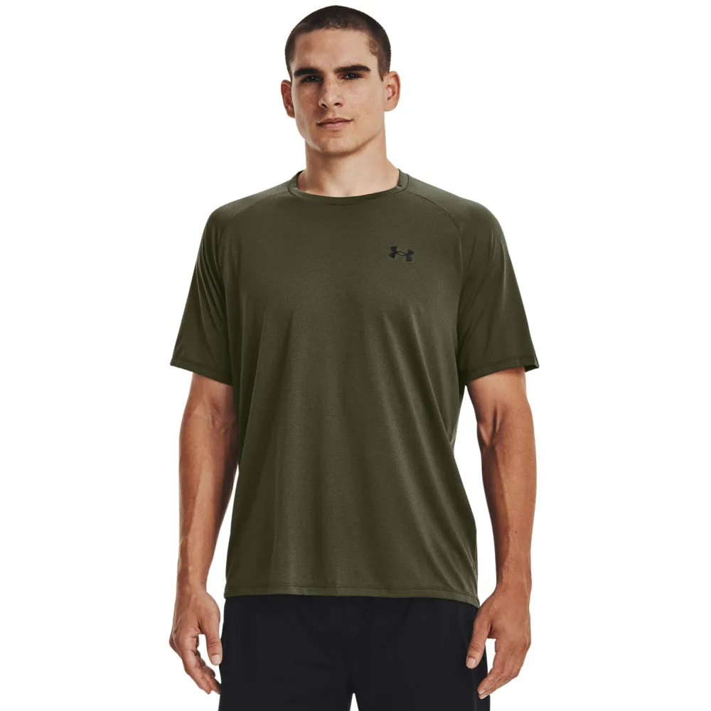 'Under Armour' Men's Tech 2.0 Textured T-Shirt - Marine OD Green