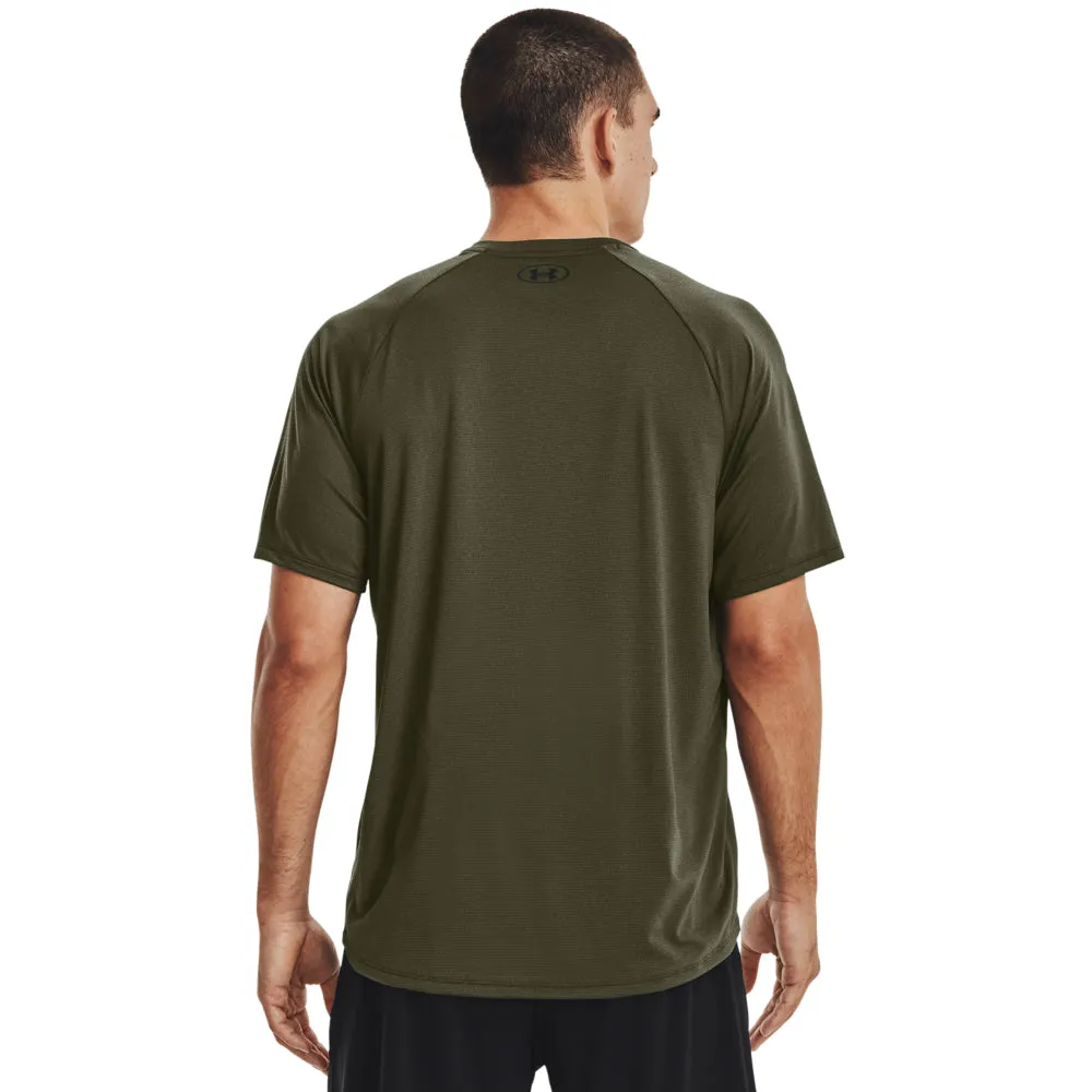 'Under Armour' Men's Tech 2.0 Textured T-Shirt - Marine OD Green