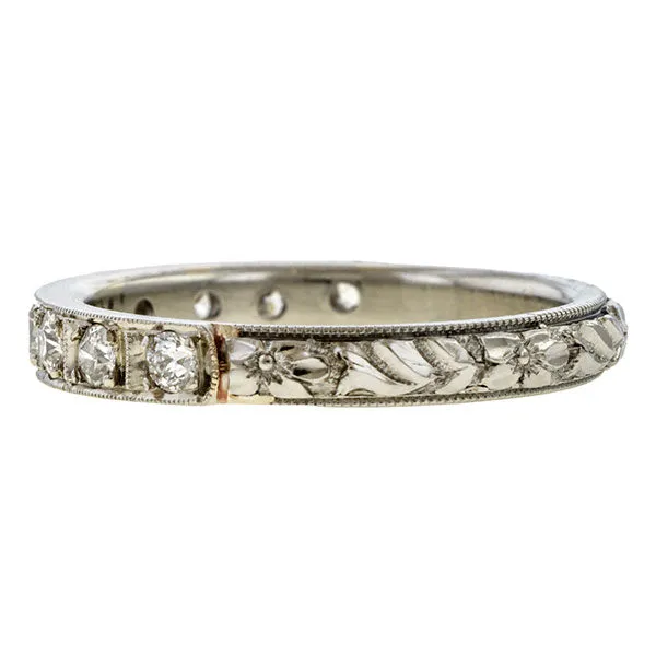 Vintage Diamond Wedding Band Ring