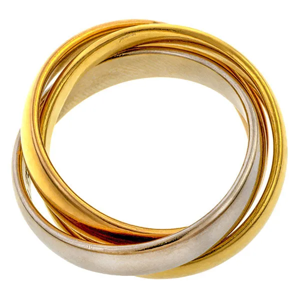 Vintage Tri-gold Rolling Ring