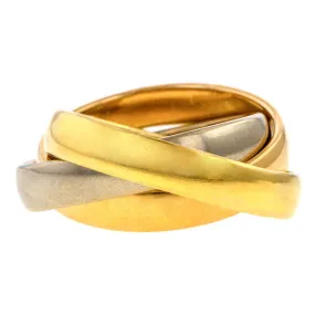 Vintage Tri-gold Rolling Ring