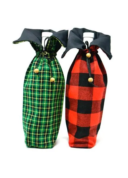 Wine Holder Maasai Shuka - Assorted