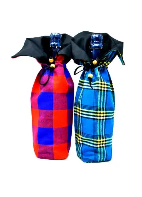 Wine Holder Maasai Shuka - Assorted