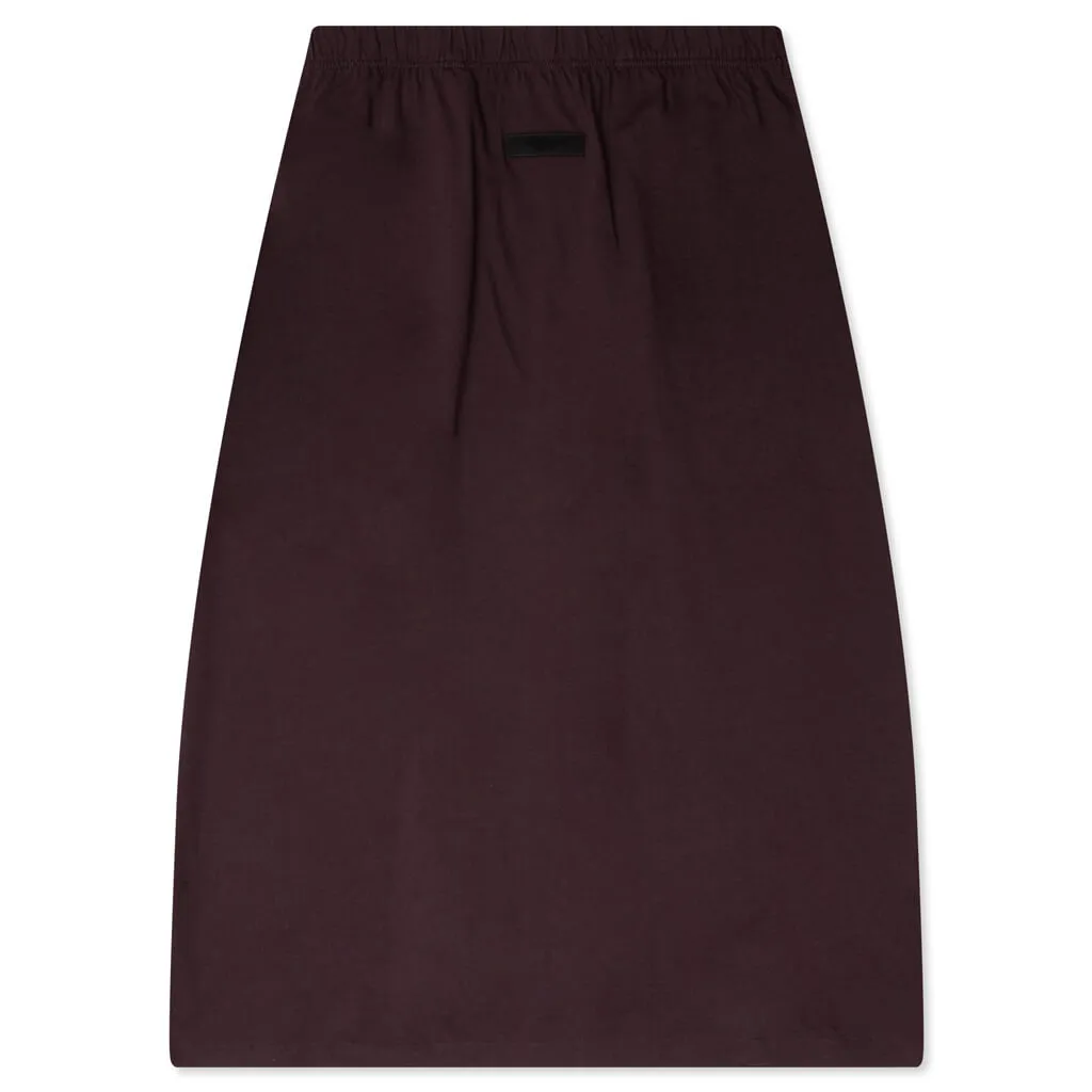 Women's Long Skirt - Plum