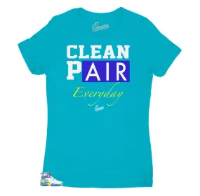 Women's White Aqua 8 Shirt - Everyday - Teal