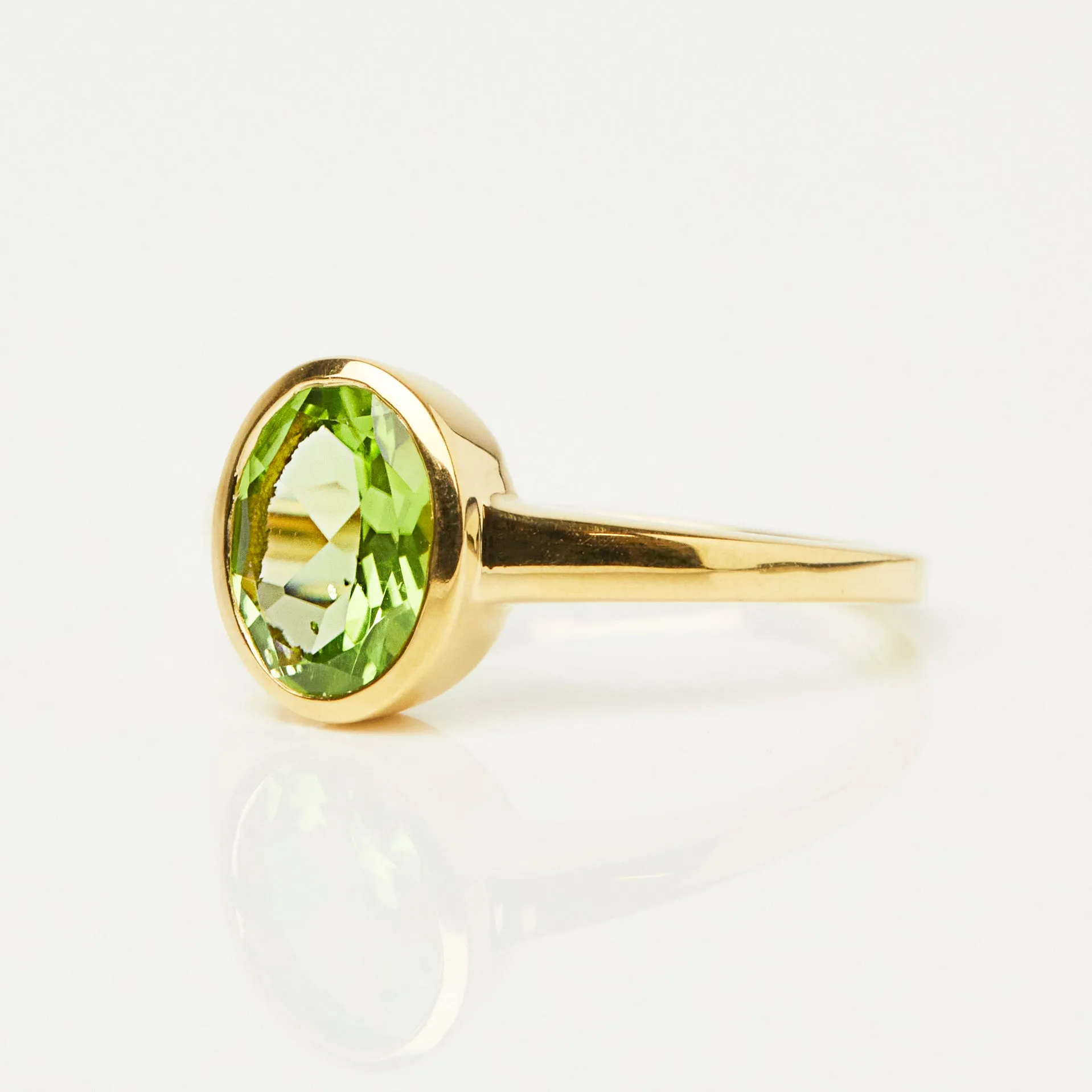 Zoe Sugg Courage Intention Ring in Peridot