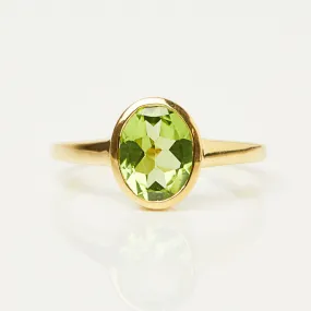 Zoe Sugg Courage Intention Ring in Peridot