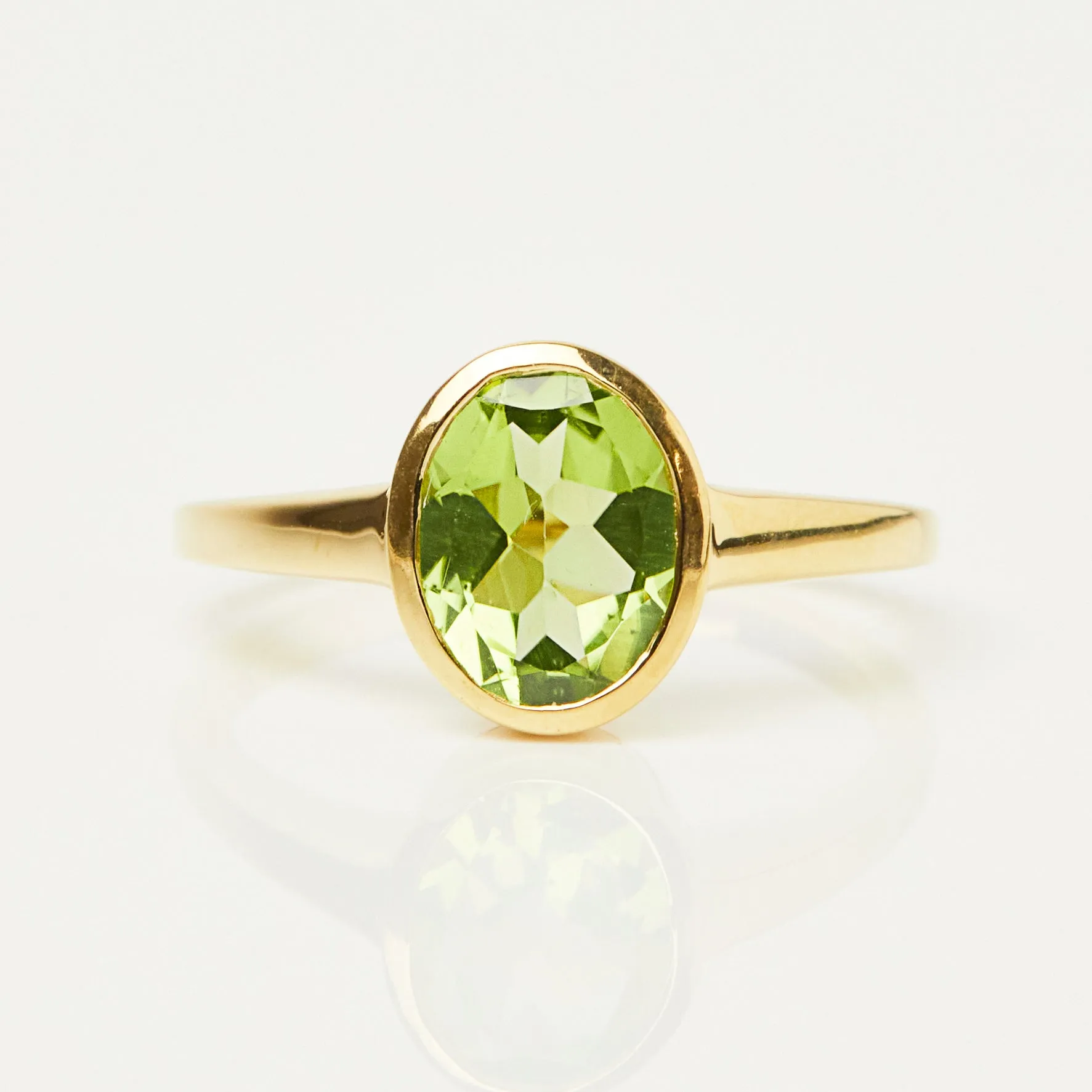 Zoe Sugg Courage Intention Ring in Peridot